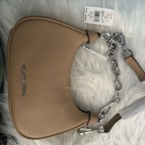 Michael Kors Mini Zip Pouchette Camel